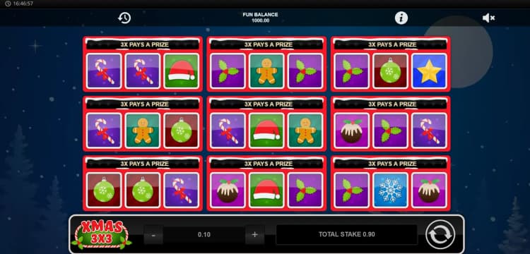 Xmas 3X3 1X2Gaming Logo